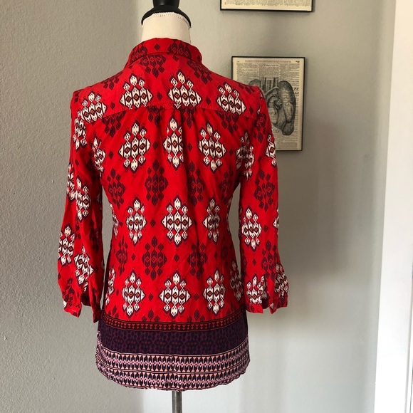 Anthropologie Maeve Woodland Walk Buttondown Shirt - Picture 4 of 6